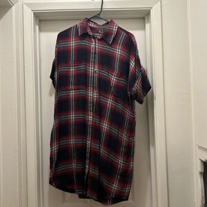 Madewell plaid dress size small
